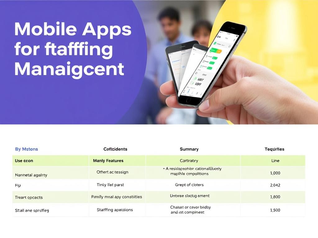     Mobile Apps for Staffing Management: Top Picks. Summary Table: Emerging Features to Watch